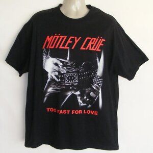 MOTLEY CRUE Too Fast For Love Tshirt, XL, Black, Vintage, WINTERLAND, SS